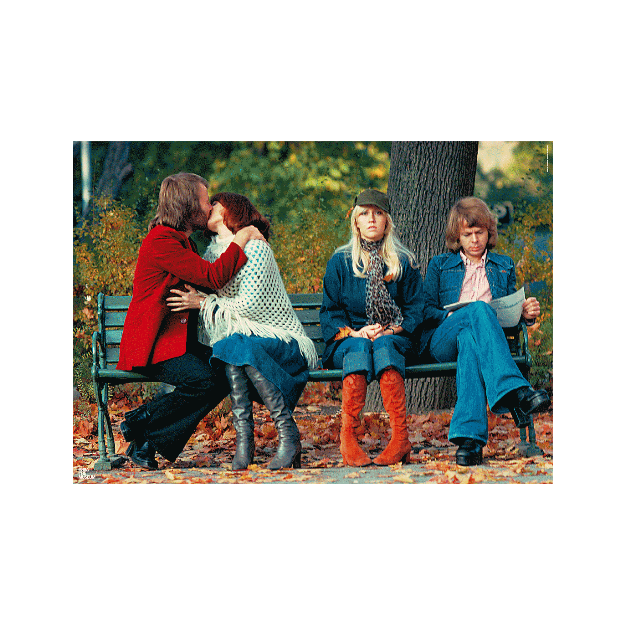 ABBA On bench-affisch