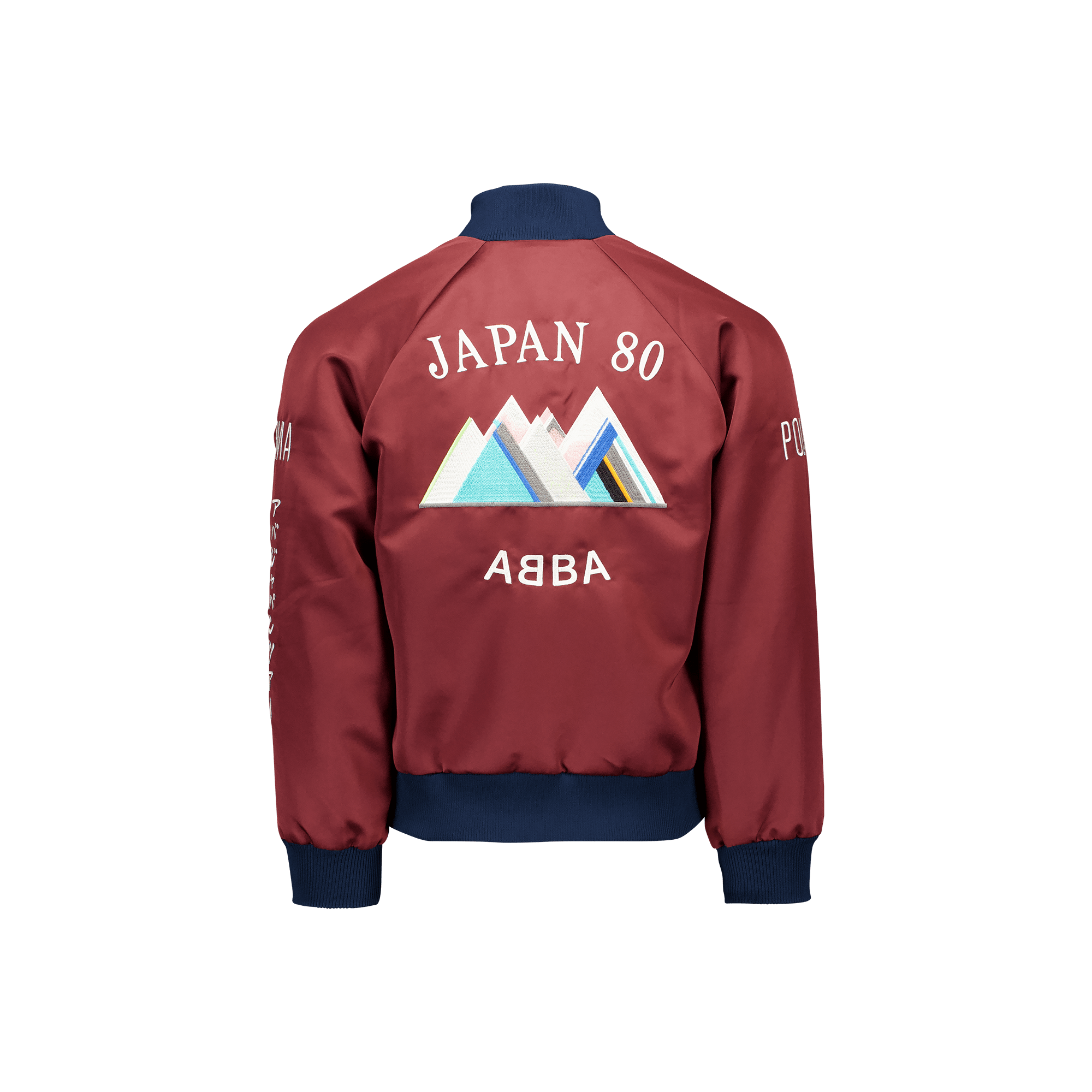 ABBA Japan 80 turnéjacka vinröd