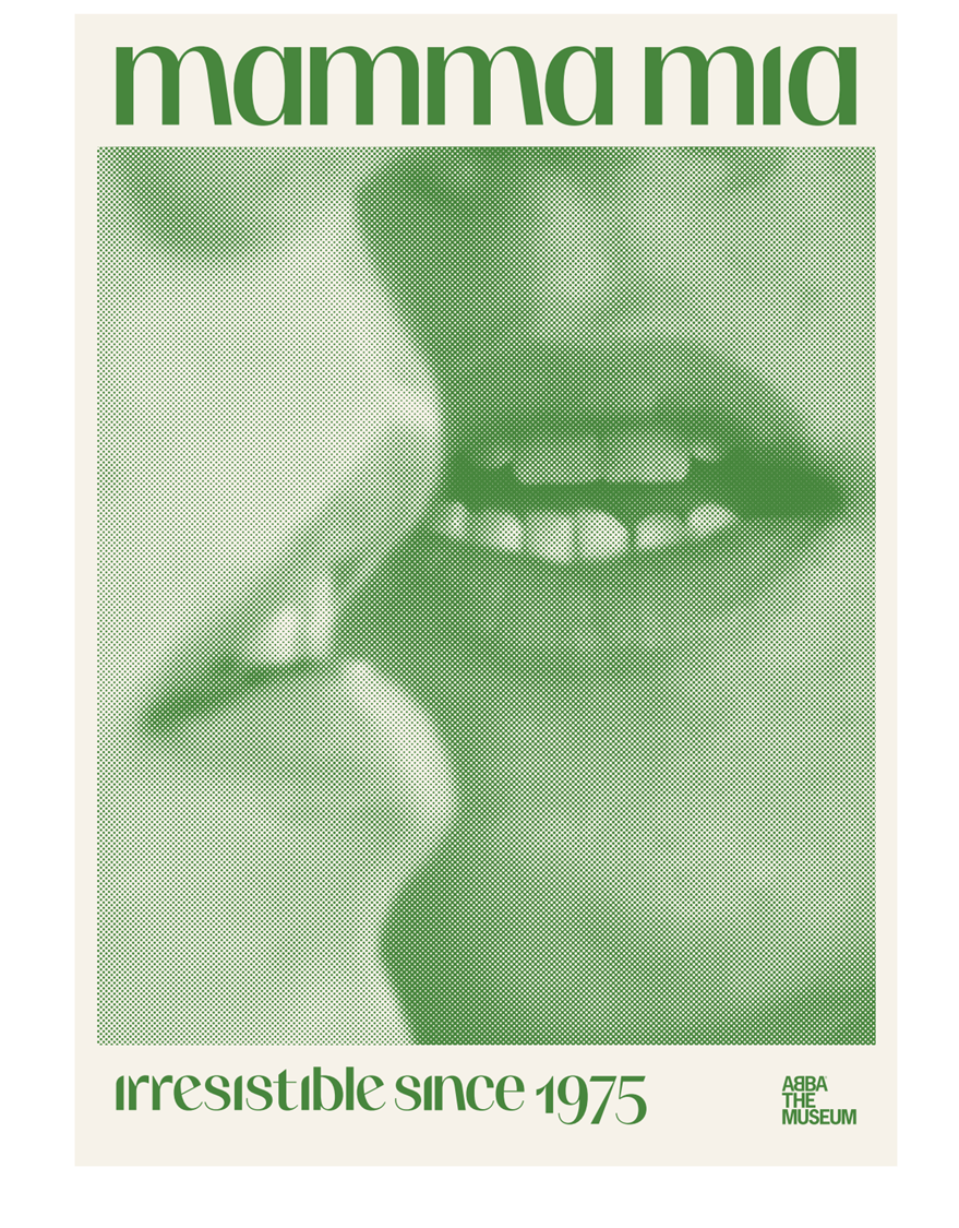 MAMMA MIA ANSIKTEN POSTER