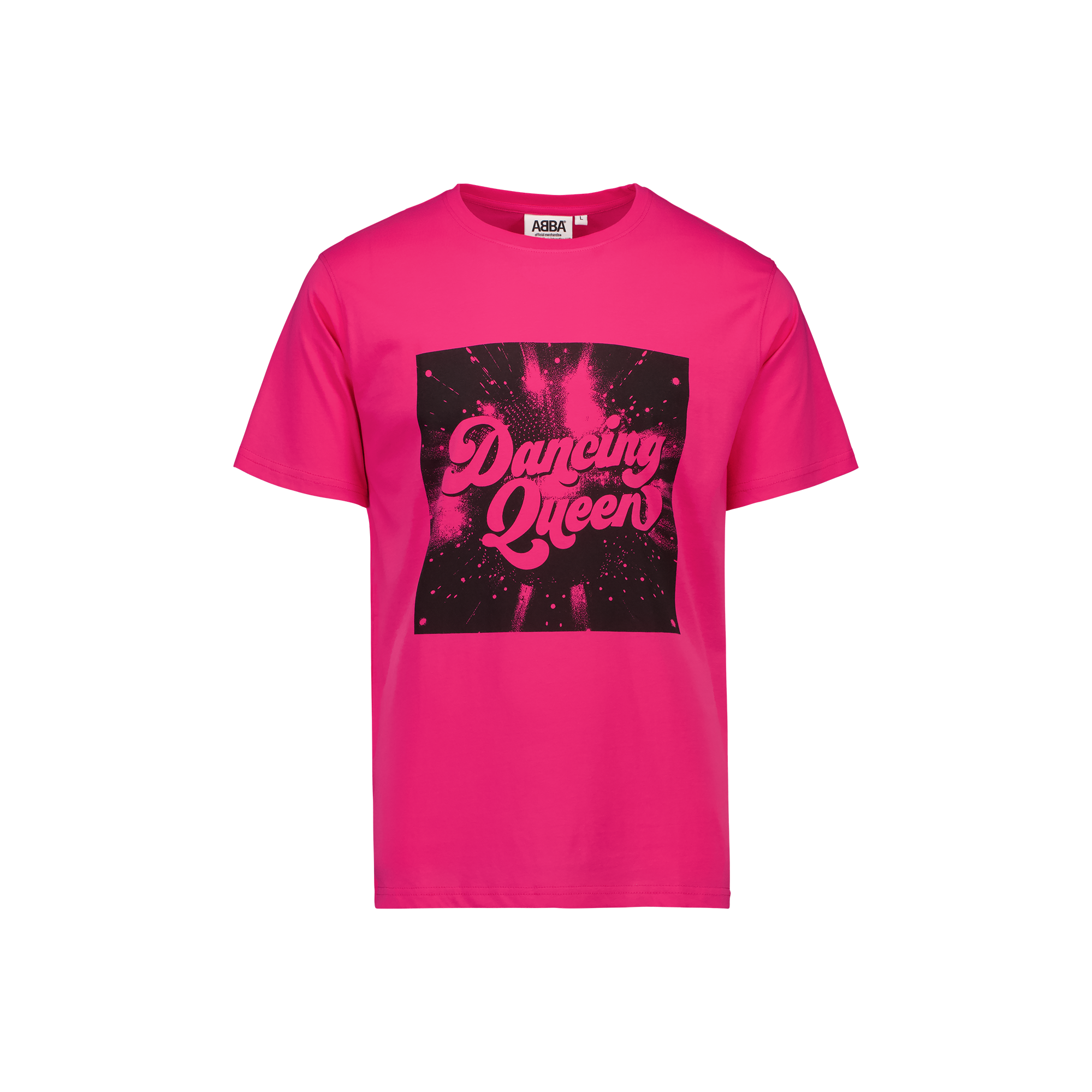 ABBA Dancing Queen rosa t-shirt glitter