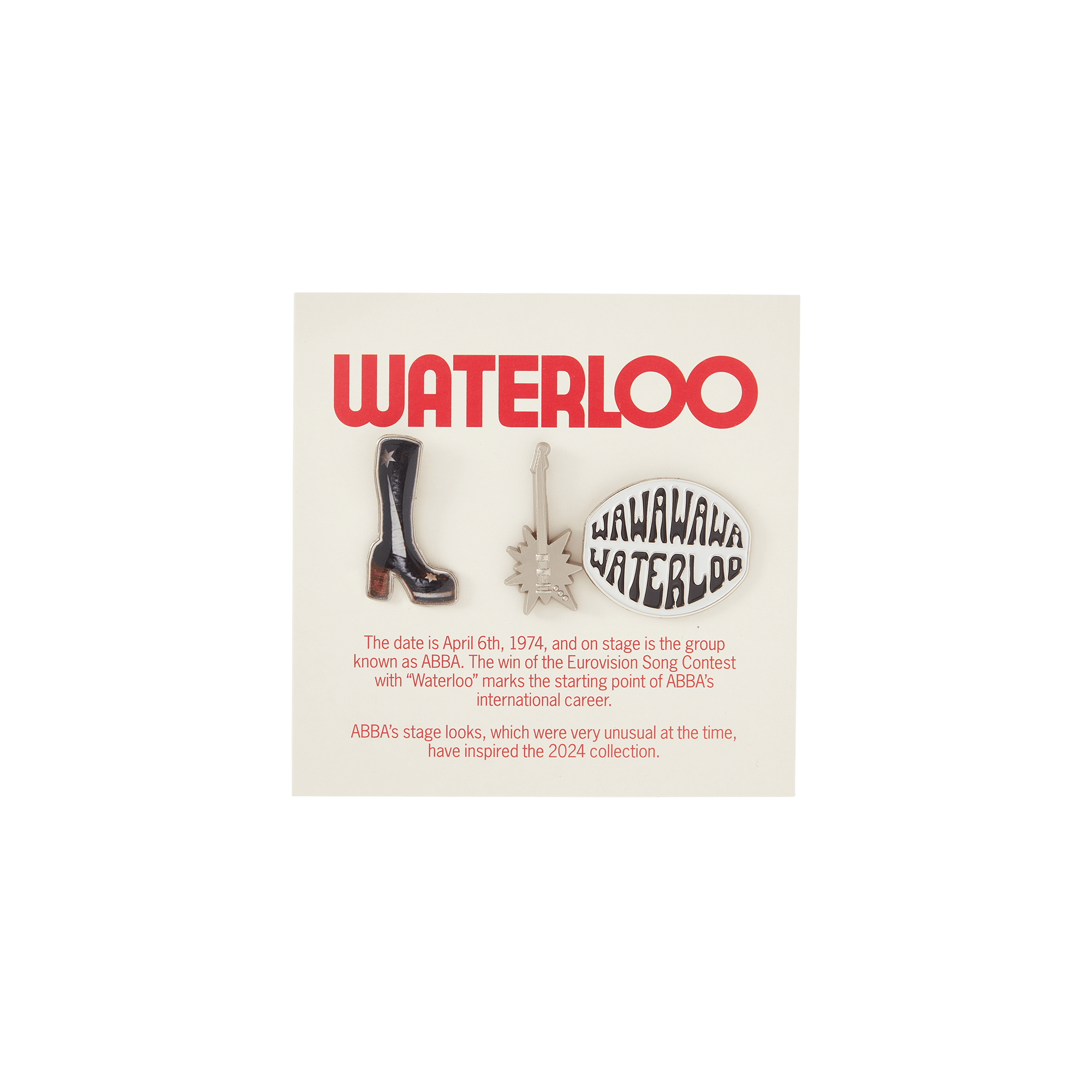 ABBA Waterloo 3 pin set